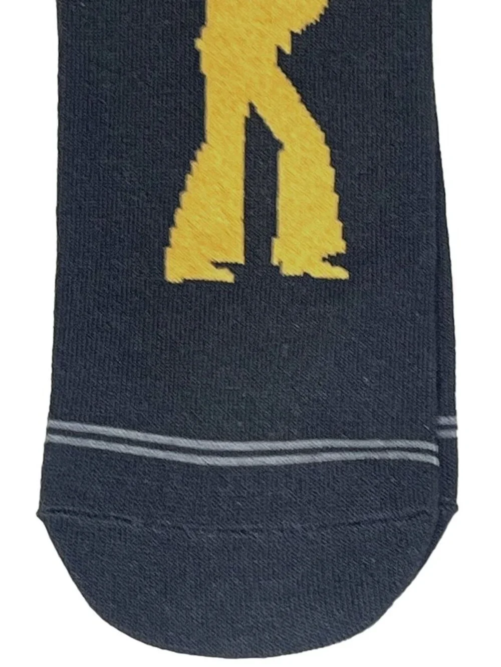 Men's Gold Silhouette Music Icon Low Cut Socks Retro Graphic One Size NWT